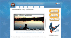 Desktop Screenshot of conservativepartyca.org