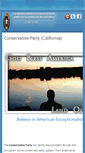 Mobile Screenshot of conservativepartyca.org