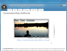 Tablet Screenshot of conservativepartyca.org